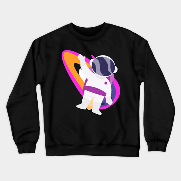 Space Adventure Crewneck Sweatshirt by Craftshirt